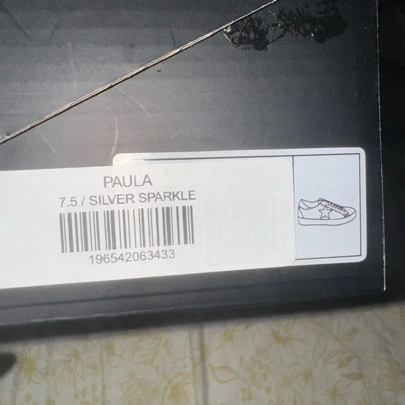 SHUSHOP Women's Glitter Star Sneakers - Picture 4 of 4